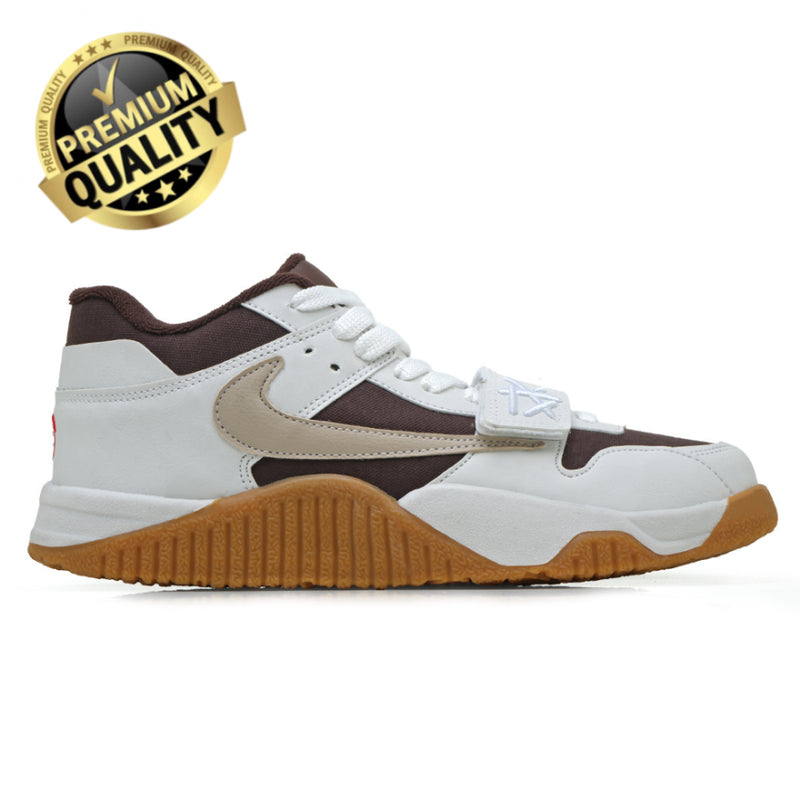 Jordan Travis scott jumpman Jack (Branco/marrom)