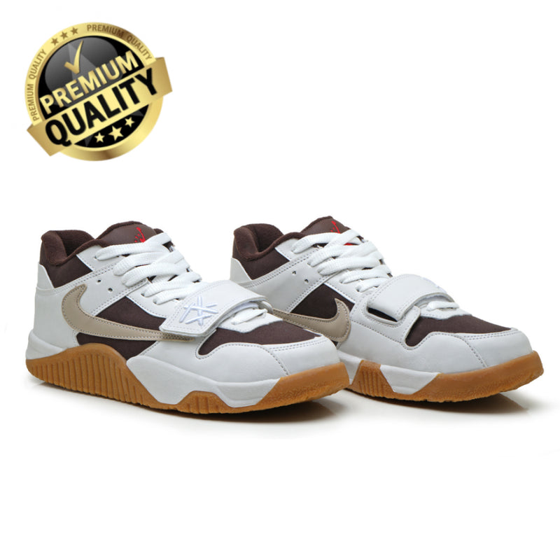 Jordan Travis scott jumpman Jack (Branco/marrom)