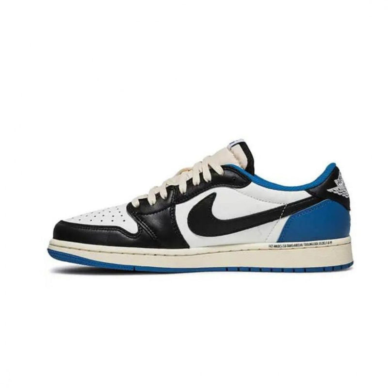 Air Jordan Low OG Travis Scott 'Fragment' (Azul/Branco/Preto)
